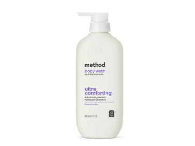 Method Ultra Comforting Body Wash, Fragrance Free, 17 fl oz/502 mL