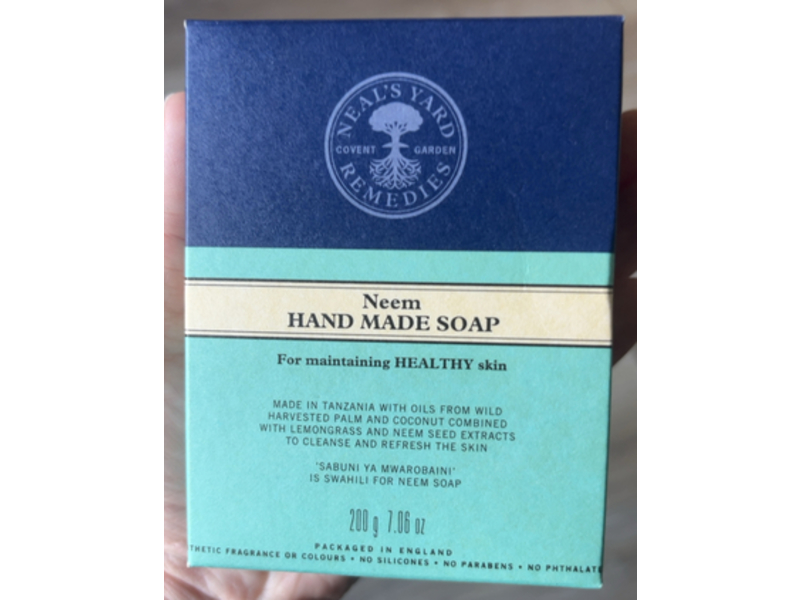 Neal's Yard Remedies Hand Made Soap, Neem, 7.06 oz/200 g