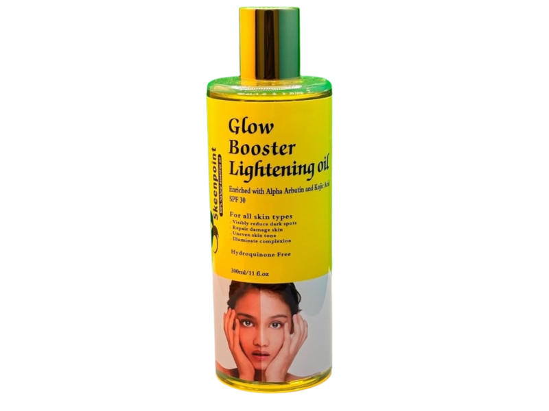 Skeenpoint Glow Booster Lightening Oil, Alpha Arbutin & Kojic Acid, SPF 30, 11 fl oz/300 mL