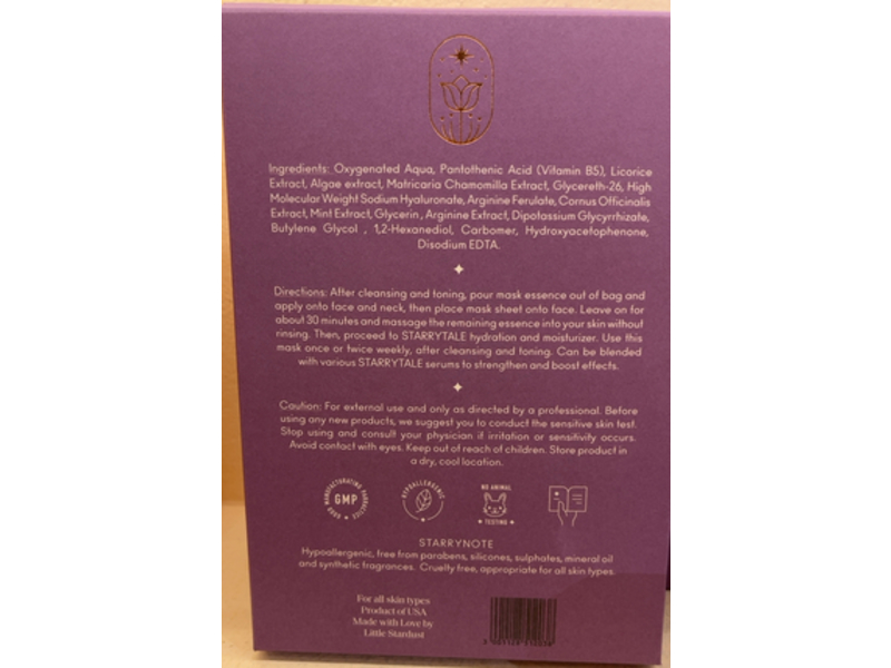 Starrytale Wonder Sheet Mask, B5+ Botanicals 30 mL