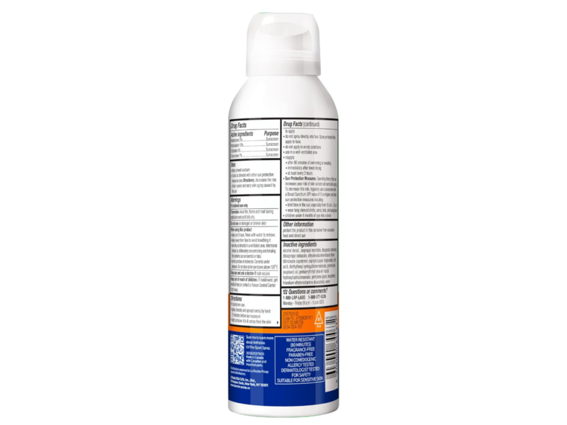 La Roche-Posay Anthelios UV Pro-Sport Invisible Spray Sunscreen, SPF 45, 4.3 oz/122 g