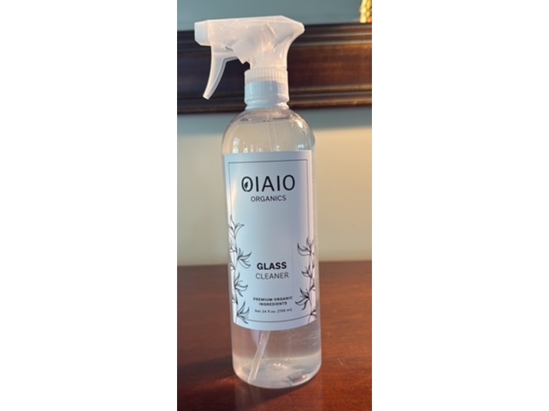 OIAIO Organics Glass Cleaner, 24 fl oz/709 mL
