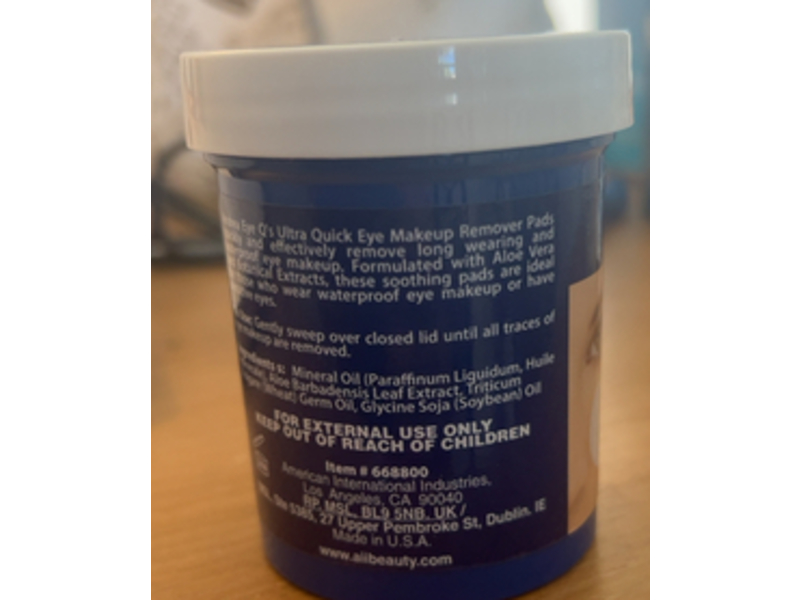 Andrea Eye Q'S Makeup Remover Pads, 65 Count