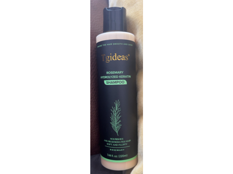 Tgideas Hydrolyzed Keratin Shampoo, Rosemary, 7.44 fl oz/220 mL