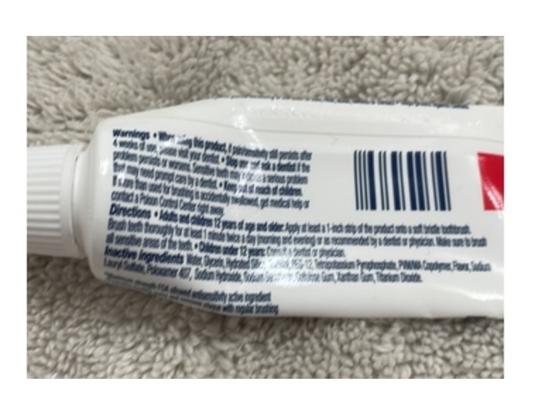 Colgate Sensitive Complete Protection Toothpaste, Mint Clean, 0.76 oz/22 g