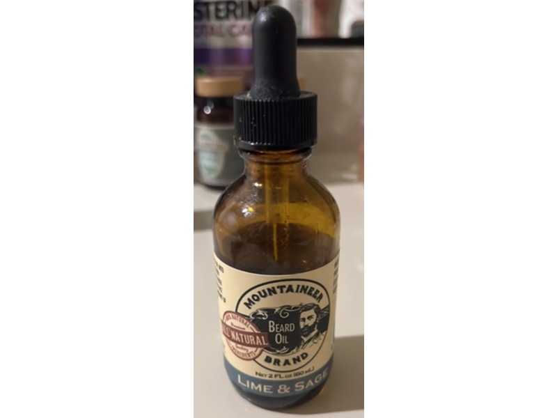 Mountaineer Brand Beard Oil, Lime & Sage, 2 fl oz/60 mL