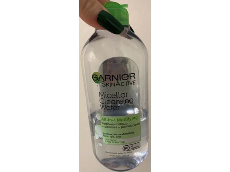Garnier Skinactive Micellar Cleansing Water, Mattifying, 13.5 fl oz/400 mL