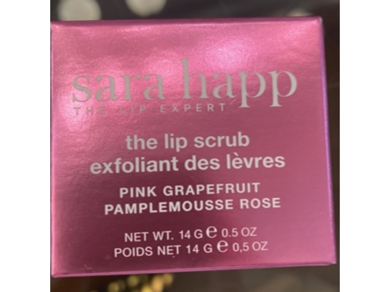 Sara Happ The Lip Scrub, Pink Grapefruit, 0.5 oz/14 g