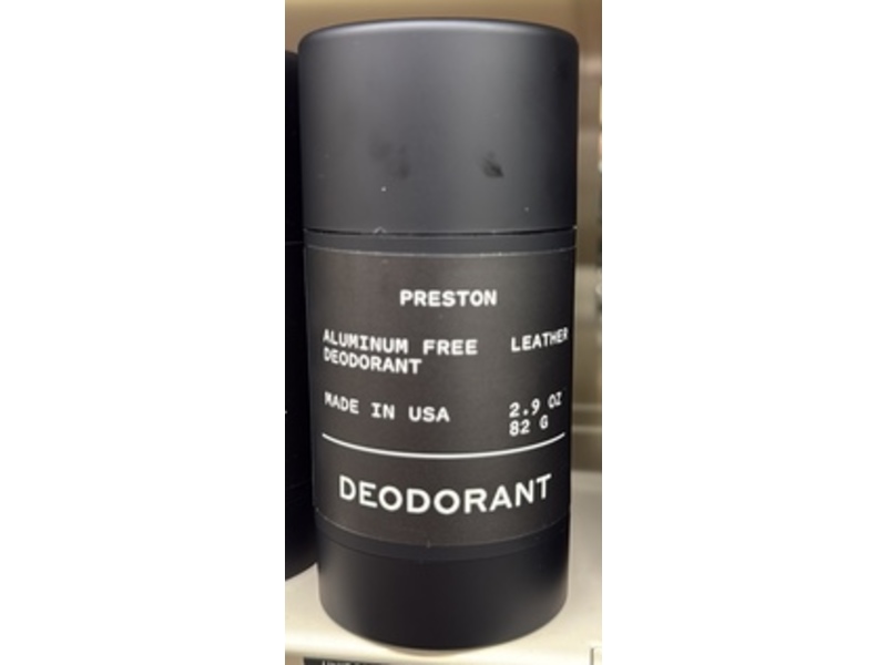 Preston Deodorant, Leather, 2.9 oz/82 g