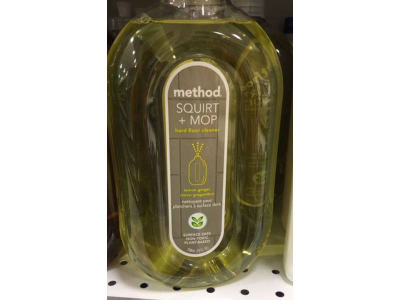 Method Squirt + Mop Hard Floor Cleaner, Lemon Ginger, 25 fl oz/739 mL