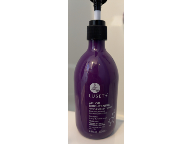 Luseta Color Brightening Purple Conditioner, 16.9 fl oz/500 mL