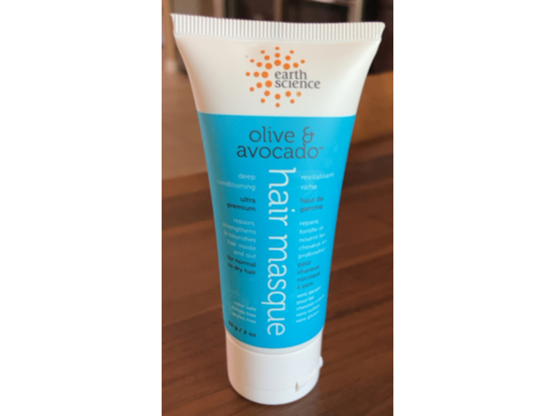 Earth Science Deep Conditioning Hair Masque, Olive & Avocado, 2 oz/59 g