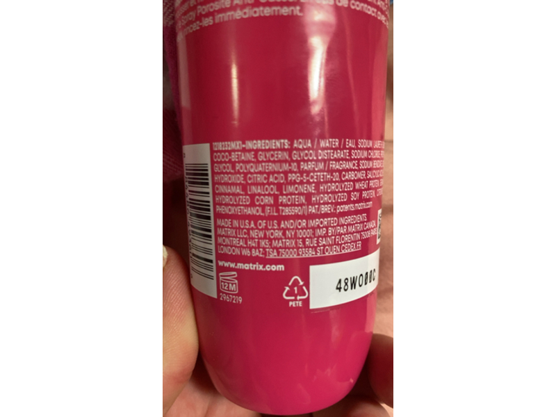 Matrix Total Results Insta Cure Anti-Breakage Shampoo, Liquid Proteins,10.1 fl oz/300 mL