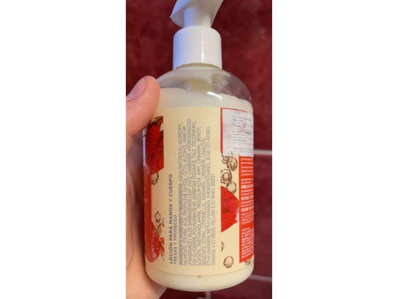 CND Scentsations Hand & Body Lotion, Strawberry & Prosecco, 8.3 fl oz/245 mL