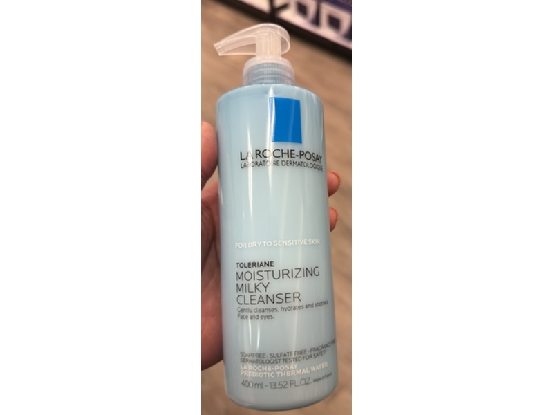 La Roche-Posay Moisturizing Milky Cleanser, 13.52 fl oz/400 mL