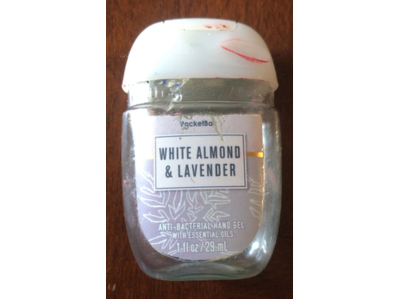 Bath & Body Works Anti - Bacterial Hand Gel, White Almond & Lavender, 1 fl oz/29 mL