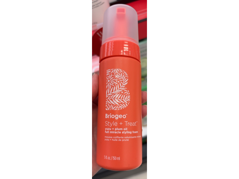 Briogeo Style + Treat Full Miracle Styling Foam, Yuzu + Plum Oil, 5 fl oz/150 mL