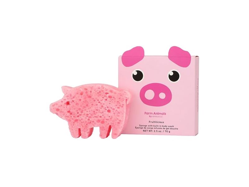 Spongelle Peggy Pig Sponge, Fruitilicious, 2.5 oz/70 g