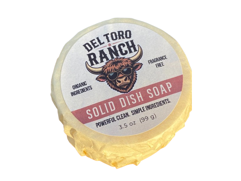 Del Toro Ranch Solid Dish Soap Refill, Ramekin, 3.5 oz/99 g