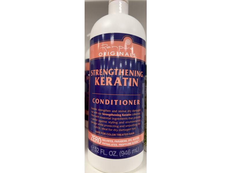 Renpure Originals Strengthening Keratin Conditioner, 32 fl oz/946 mL