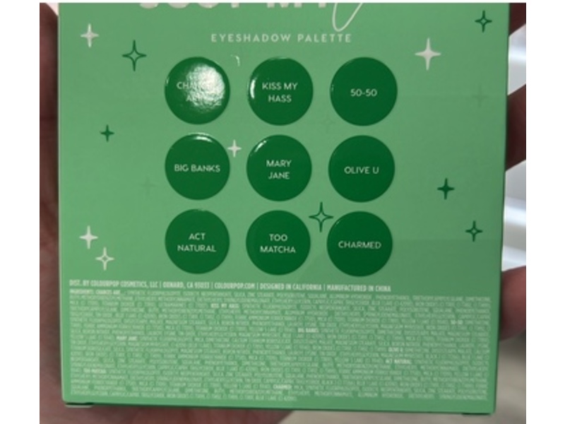 Colourpop Eyeshadow Palette, Just My Luck, 0.3 oz/9.00 g