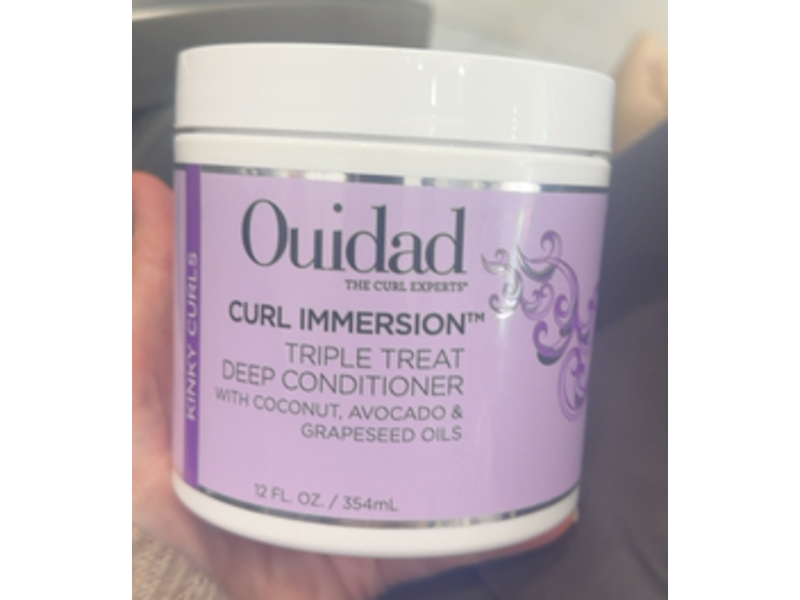 Ouidad Curl Immersion Triple Treat Deep Conditioner, Coconut + Avocado & Grapeseed Oils, 12 fl oz/354 mL