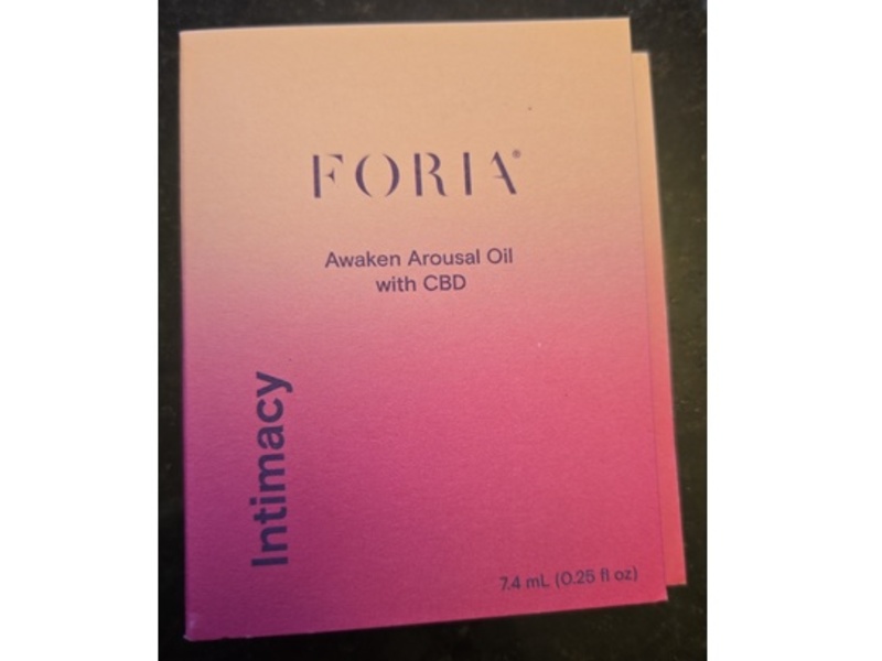 Foria Intimacy Awaken Arousal Oil with CBD, 0.25 fl oz/7.4 mL