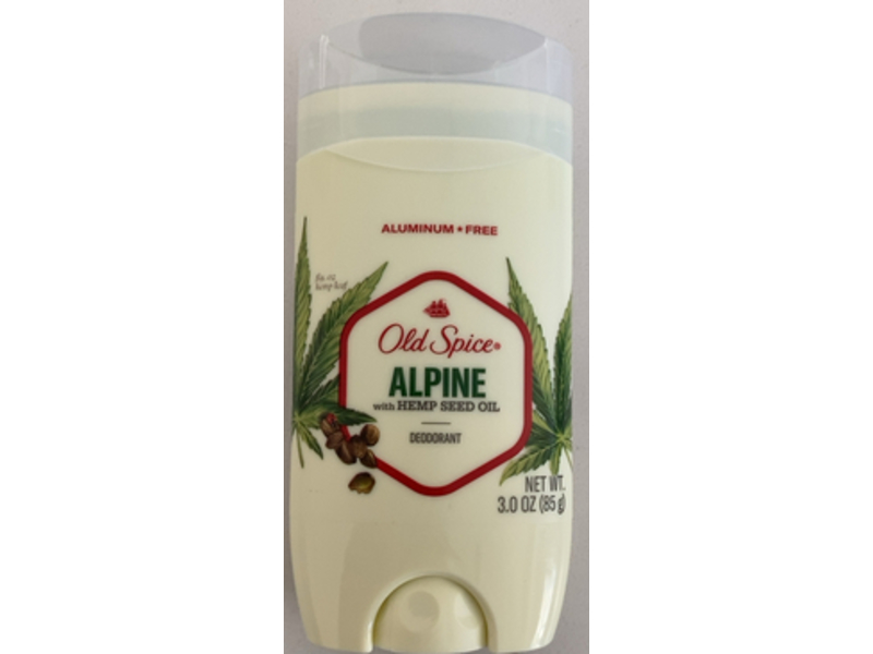 Old Spice Deodorant, Alpine & Hemp Oil, 3 oz/85 g, Pack Of 3
