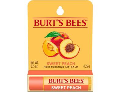 Burt's Bees Moisturizing Lip Balm, Sweet Peach, 0.15 fl oz/4.25 g