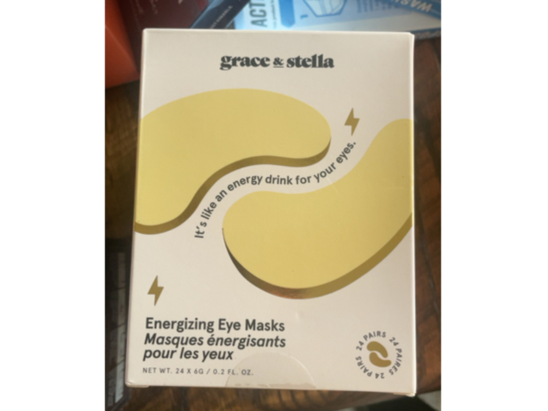 Grace & Stella Energizing Eye Mask, 0.2 fl oz/6 g, 24 Count