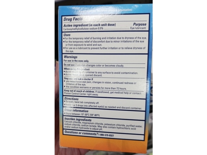 TheraTears Dry & Tired Lubricant Eye Drops Vials, 30 Count