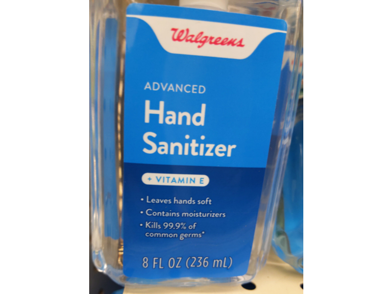 Walgreens Advanced Hand Sanitizer, 8 fl oz/236 mL