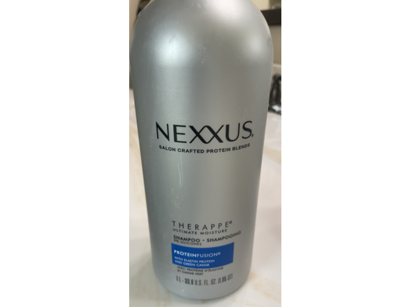 Nexxus Therappe Ultimate Moisturizing Shampoo, Essential Protein, Green Caviar, 33.8 oz/1 L