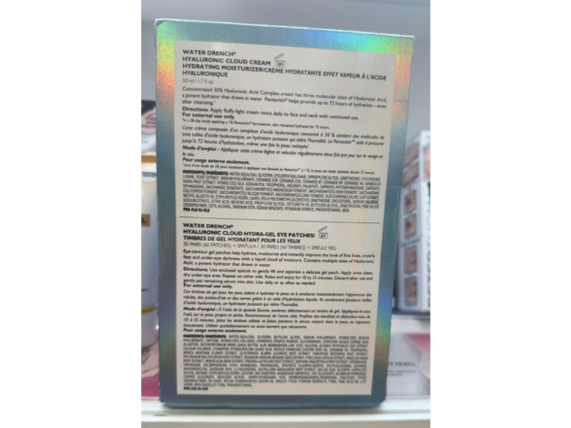 Peter Thomas Roth Cloud Cream Hydrating Moisturizer & Hydra-Gel Eye Patches, Water Drench Hyaluronic, Sets