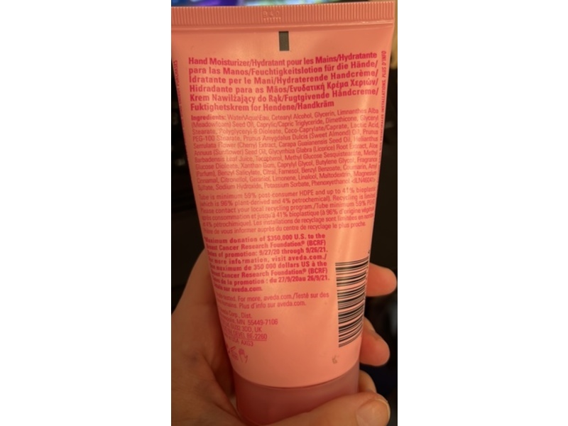 Aveda Hand Relief Moisturizing Creme, Cherry Almond Aroma, 5 fl oz/150 mL