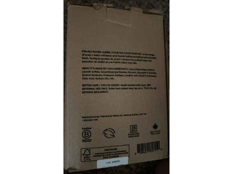 The Unscented Company Refill Hand Soap, 4 L