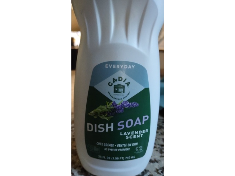 Everyday Cadia Dish Soap, Lavender Scent, 25 fl oz/740 mL