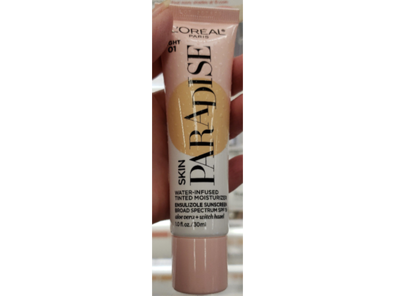 L'oreal Paris Skin Paradise Water-Infused Tinted Moisturizer, SPF 19, Light 01, 1.0 fl oz/30 ml
