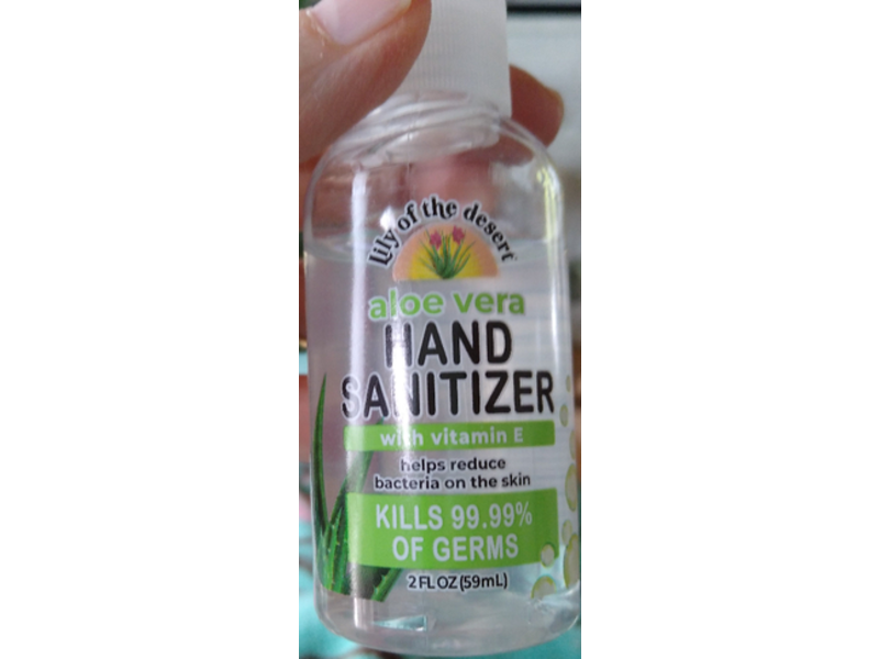 Lily Of The Desert Hand Sanitizer, Aloe Vera, 2 fl oz/59 mL