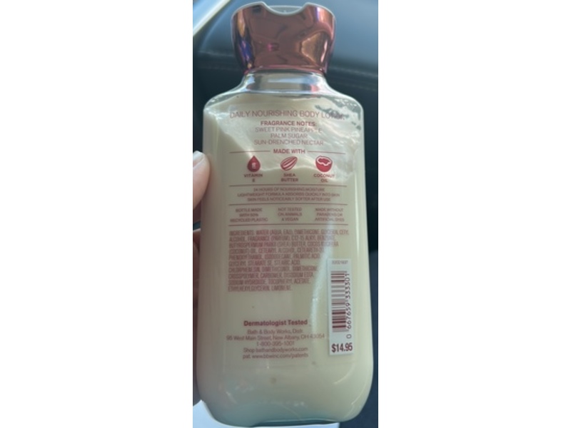 Bath & Body Works Daily Nourishing Body Lotion, Costa Rica Pink Pineapple Sunrise, 8 fl oz/236 mL