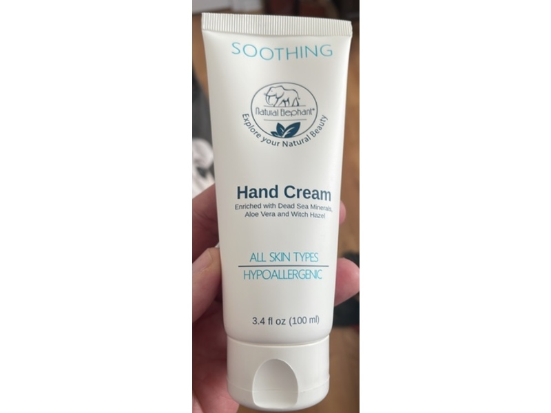Natural Elephant Soothing Hand Cream, 3.4 fl oz/100 mL