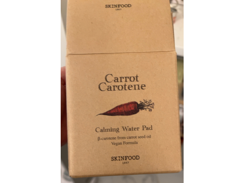 Skinfood Carrot Carotene Calming Water Pad, 250 g, 60 Count
