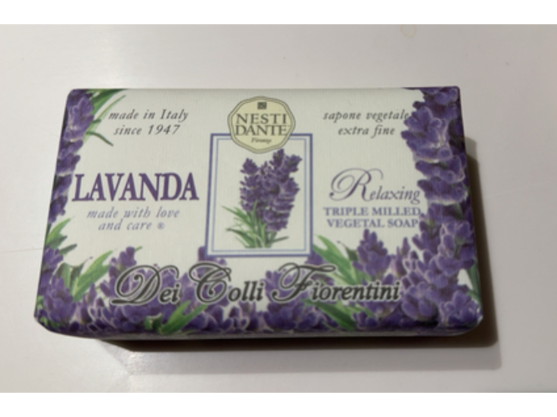 Nesti Dante Dei Colli Fiorentini Relaxing Triple Milled Vegetable Soap, Lavanda, 8.8 oz/250 g
