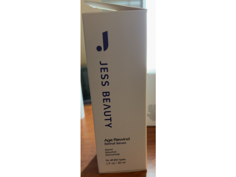 Jess Beauty Age Rewind Retinol Serum, Bakuchiol & Niacinamide, 1 fl oz/30 mL