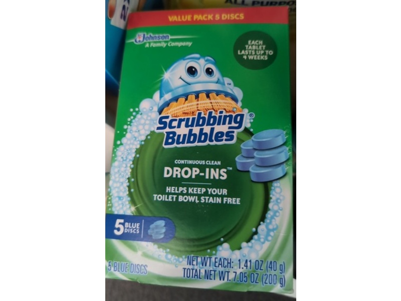 Scrubbing Bubbles Continuous Clean Drop-Ins Toilet Bowl Tablets, 5 Count