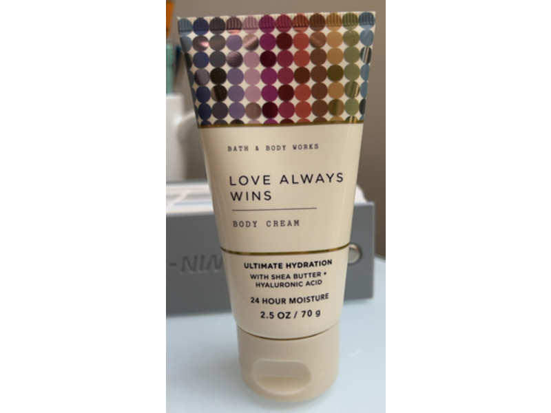 Bath & Body Works Love Always Wins Body Cream, Shea Butter + Hyaluronic Acid, 2.5 oz/70 g