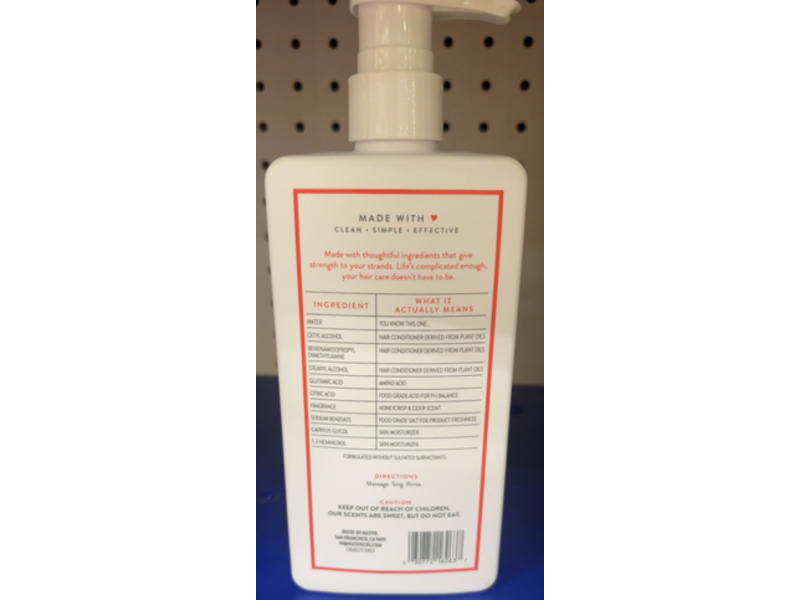 Native Strengthening Conditioner, Honey Crisp & Cider, 16.5 fl oz/487 mL