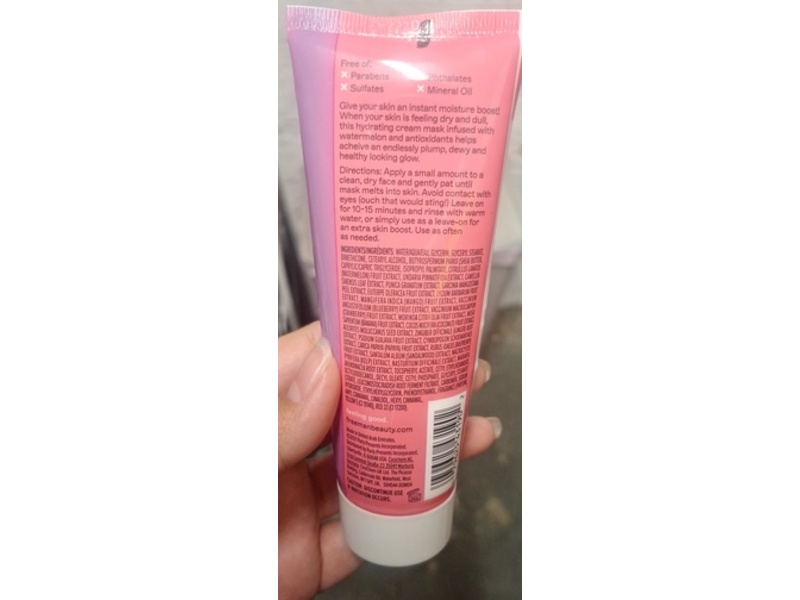 Freeman Hydrating Cream Mask, Watermelon, 3 fl oz/89 mL