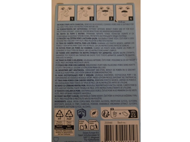 Clean Beauty By Alvira Cleansing Pore Strips, Charcoal, 6 Count