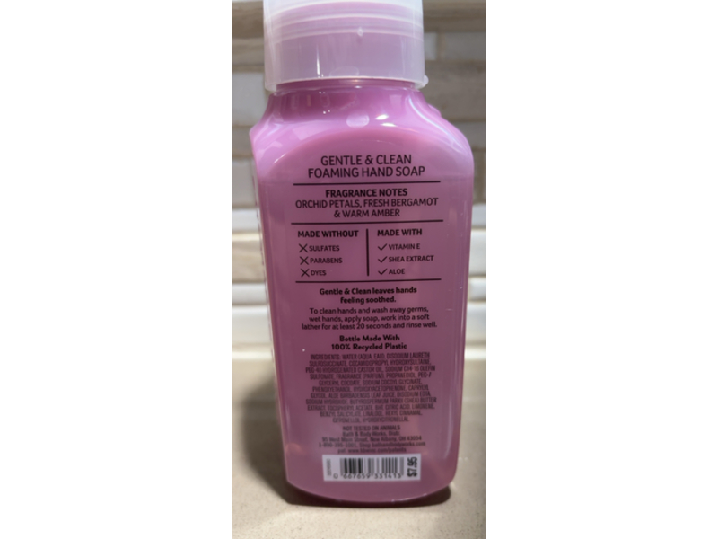 Bath & Body Works Gentle & Clean Foaming Hand Soap, Bright Orchid, 8.75 fl oz/259 mL
